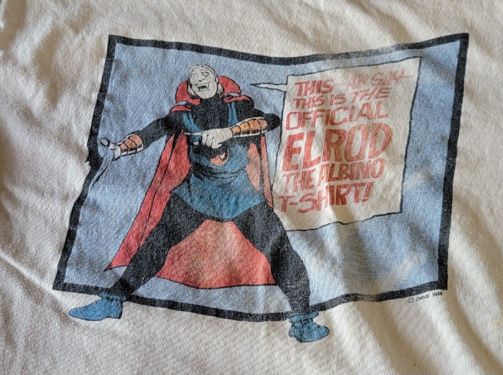 Vintage DAVE SIM ELROD THE ALBINO Comic GRAPHIC TEE Size LARGE