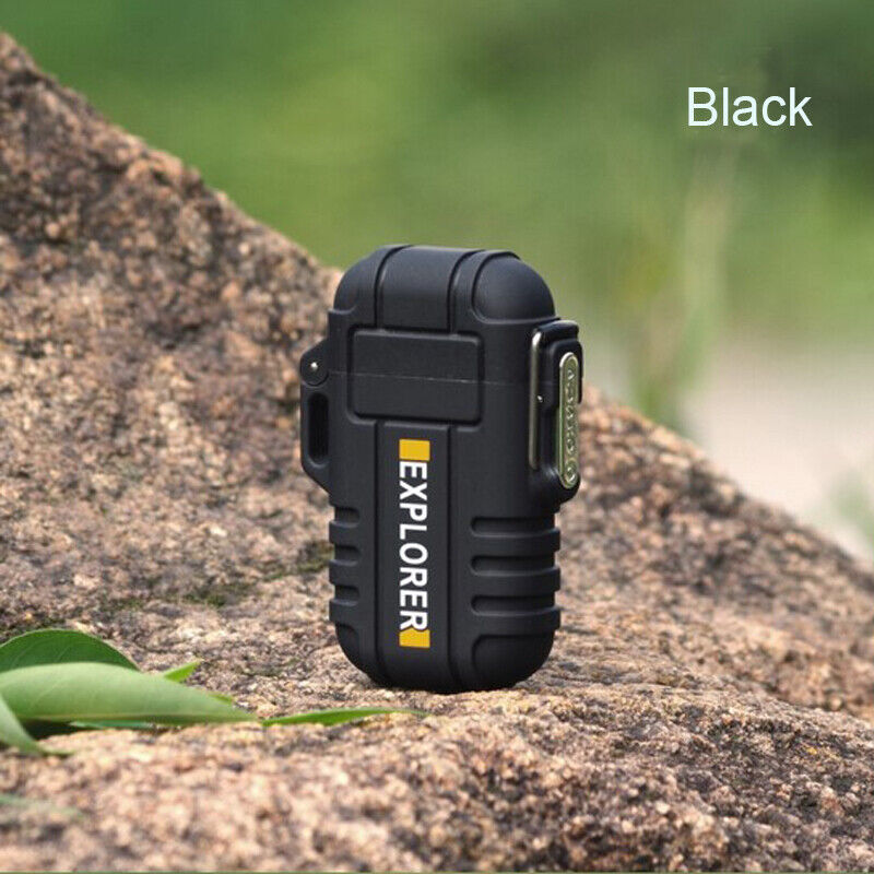 Plasma Electric Flameless Lighter USB Rechargeable Waterproof Windproof Camping