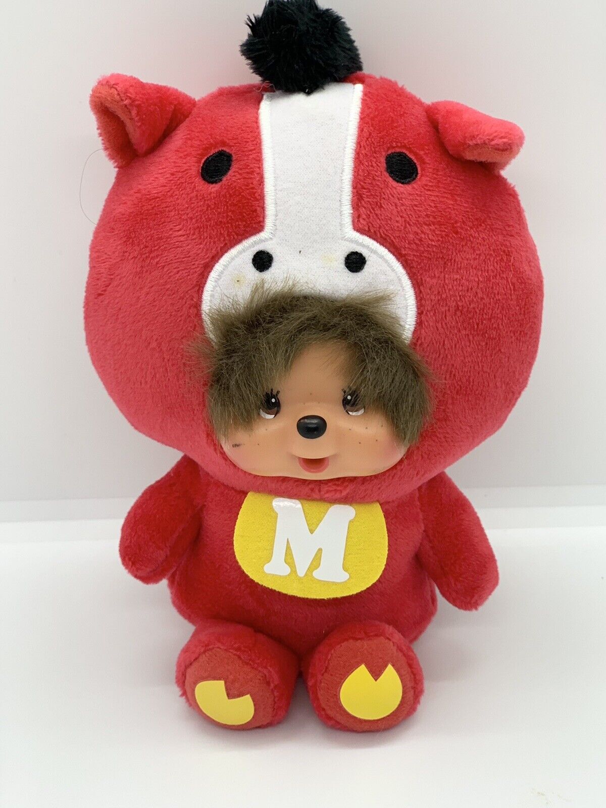 McDonald\'s 2017 Monchhichi Sekiguchi Happy Meal Stuffed Plush Toy Size: 6\