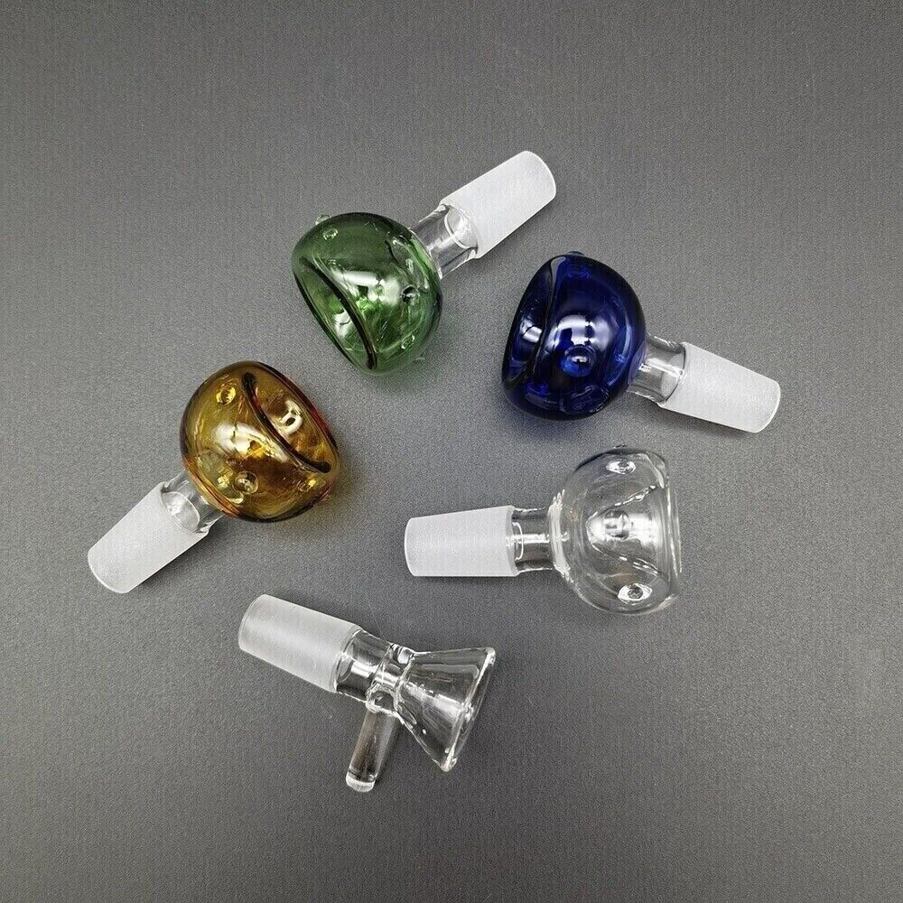 5pcs Colorful 14mm Male Bowl Piece Sets for Hookah Water Pipe Bong Smoking Pipes