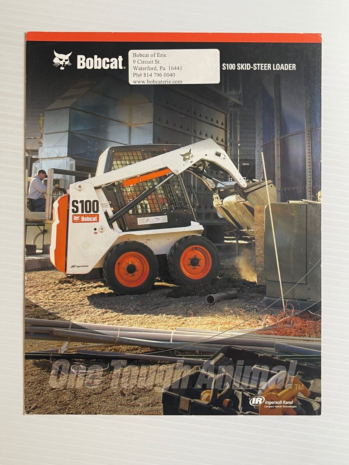 Bobcat S100 Skid-Steer Loader Sales Brochure (Original Brochure) *2007*