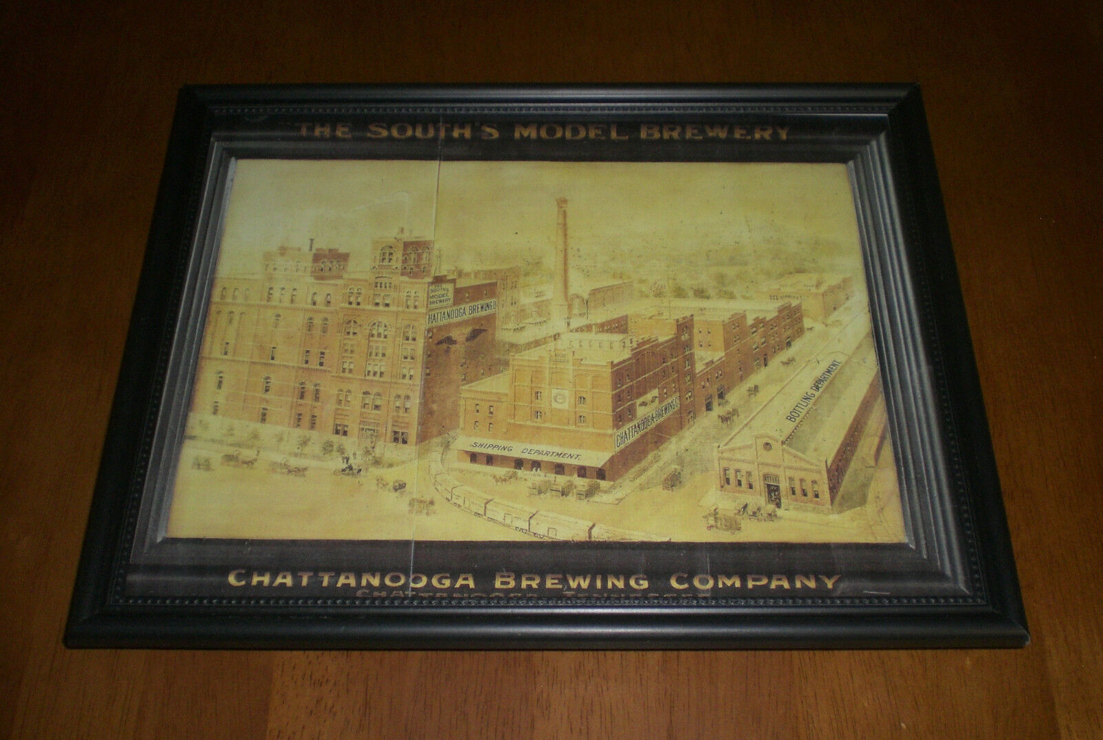CHATTANOOGA BREWING COMPANY FRAMED COLOR PRINT 