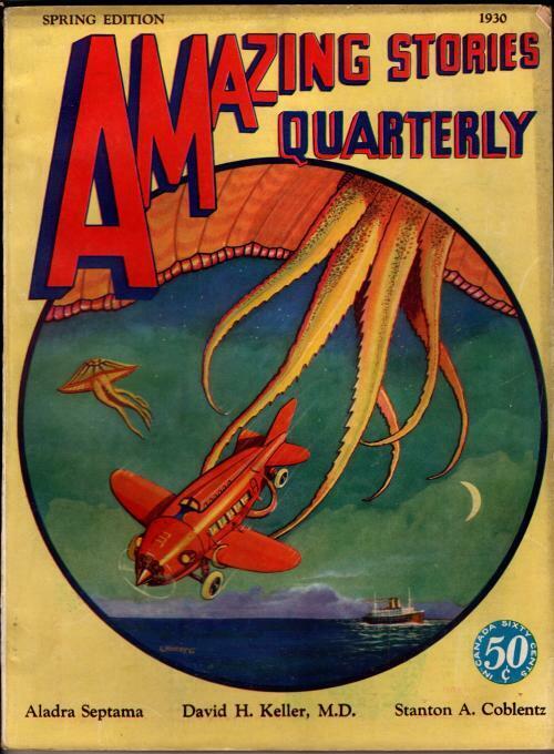 Amazing Stories Quarterly Spring 1930 Leo Morey Cvr; S. A. Coblentz