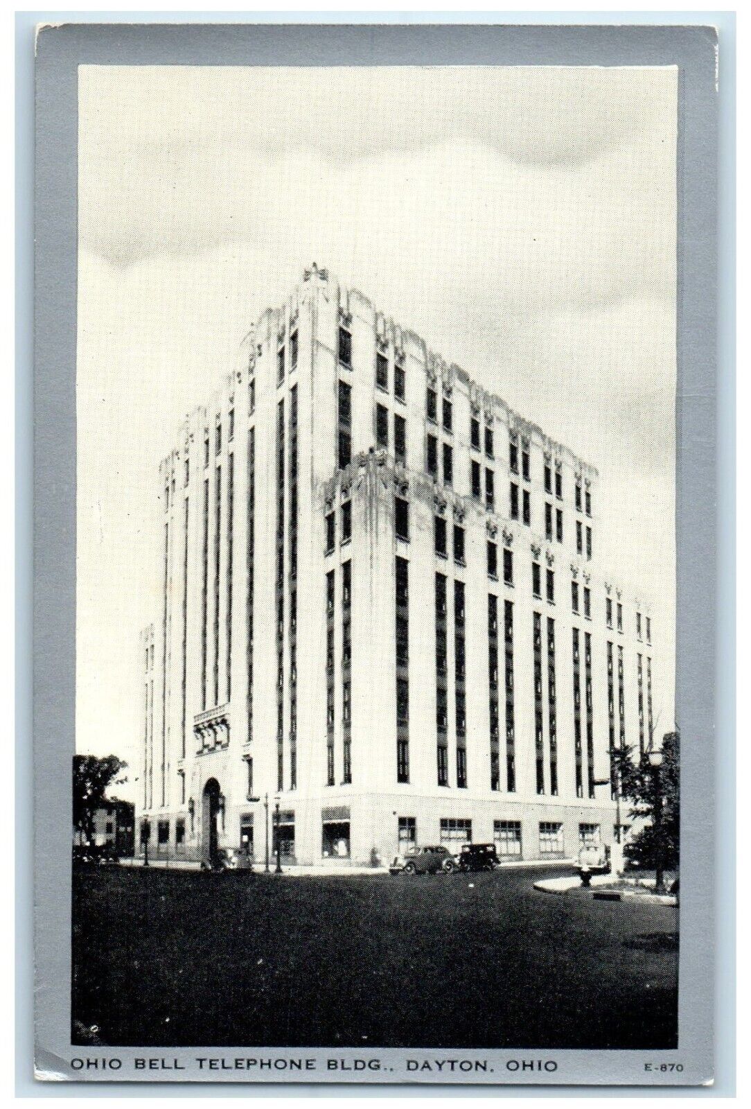 c1940 Ohio Bell Telephone Building Exterior Dayton Ohio vintage Antique Postcard