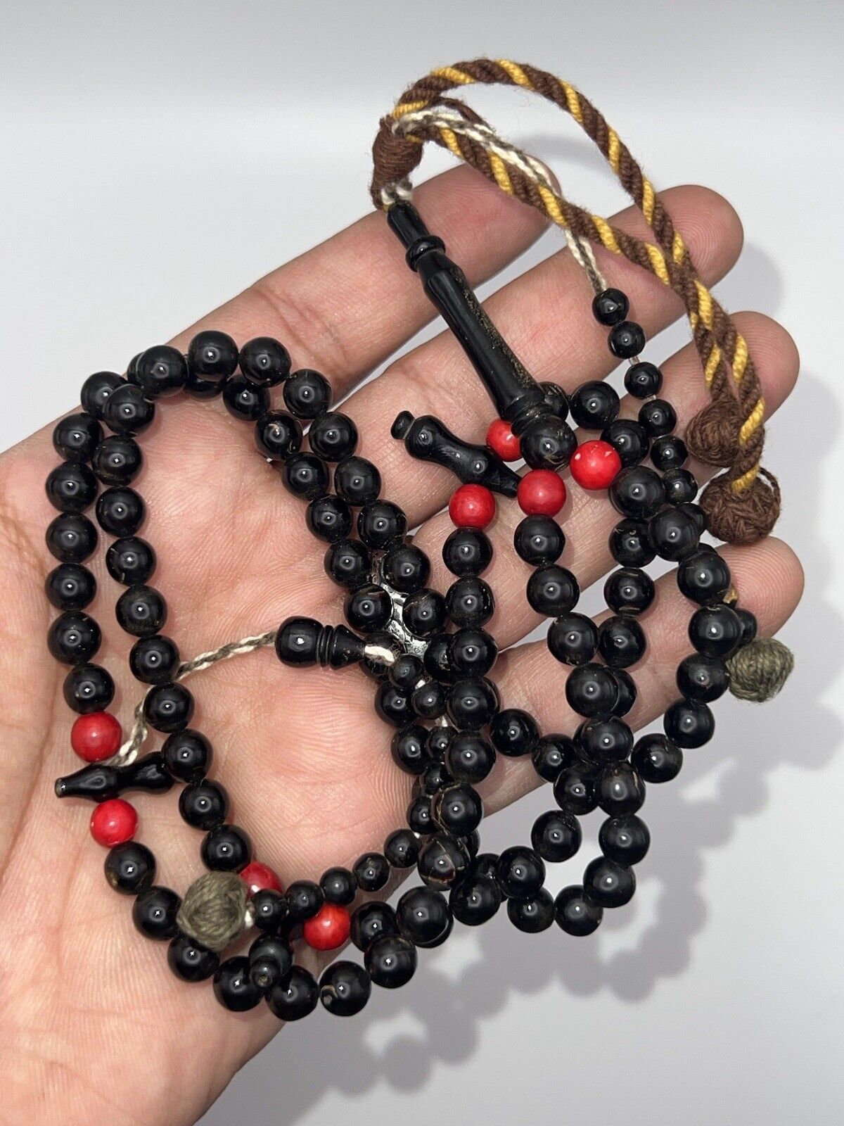 Black Coral Yusr Prayer Beads Tasbih Rosary 101 مسبحة يسر بحر أحمر طبيعي ١٠١