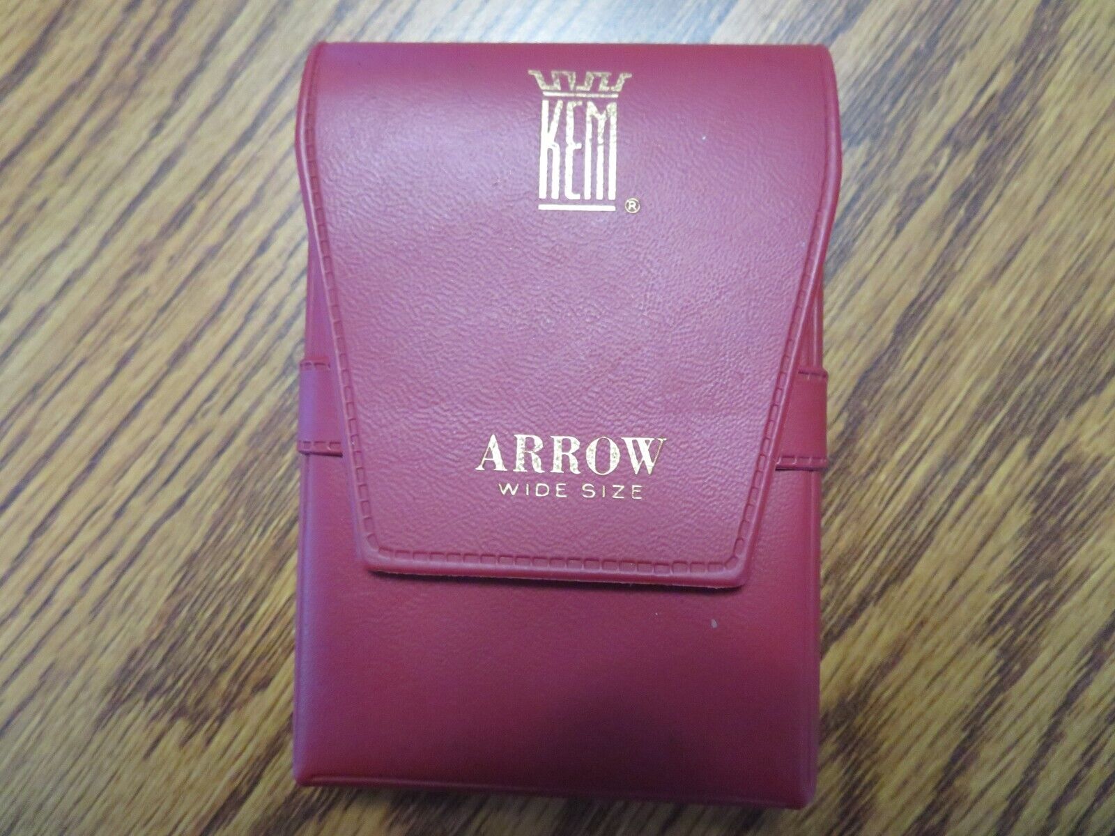 Vintage Red KEM Arrow Wide Poker Playing Cards no Jokers