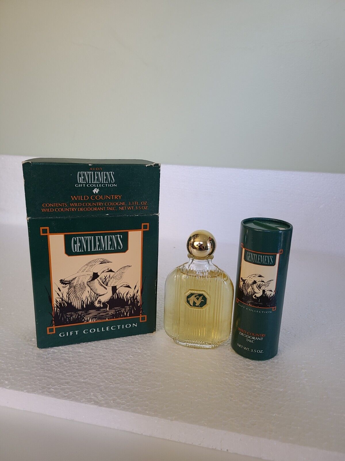 VTG 89 Avon Gentlemans Gift Collection Wild County 3.3fl oz Cologne & Deod. Talk