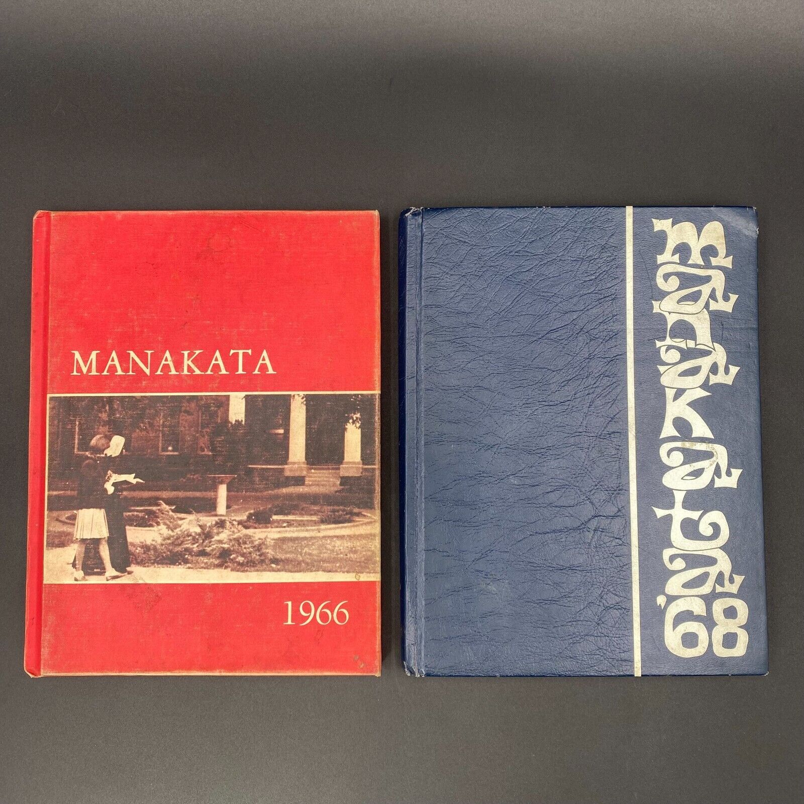 Lot (2) Vintage Manakata Holy Names Academy Yearbooks 1966 1968 Spokane Girls