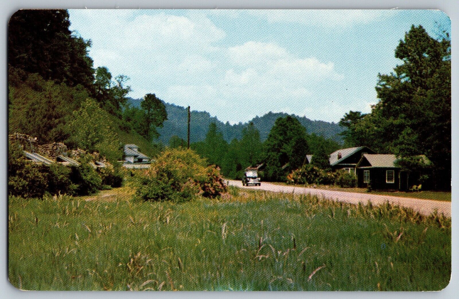 Cherokee, North Carolina NC - Newfound Lodge - Vintage Postcard - Unposted