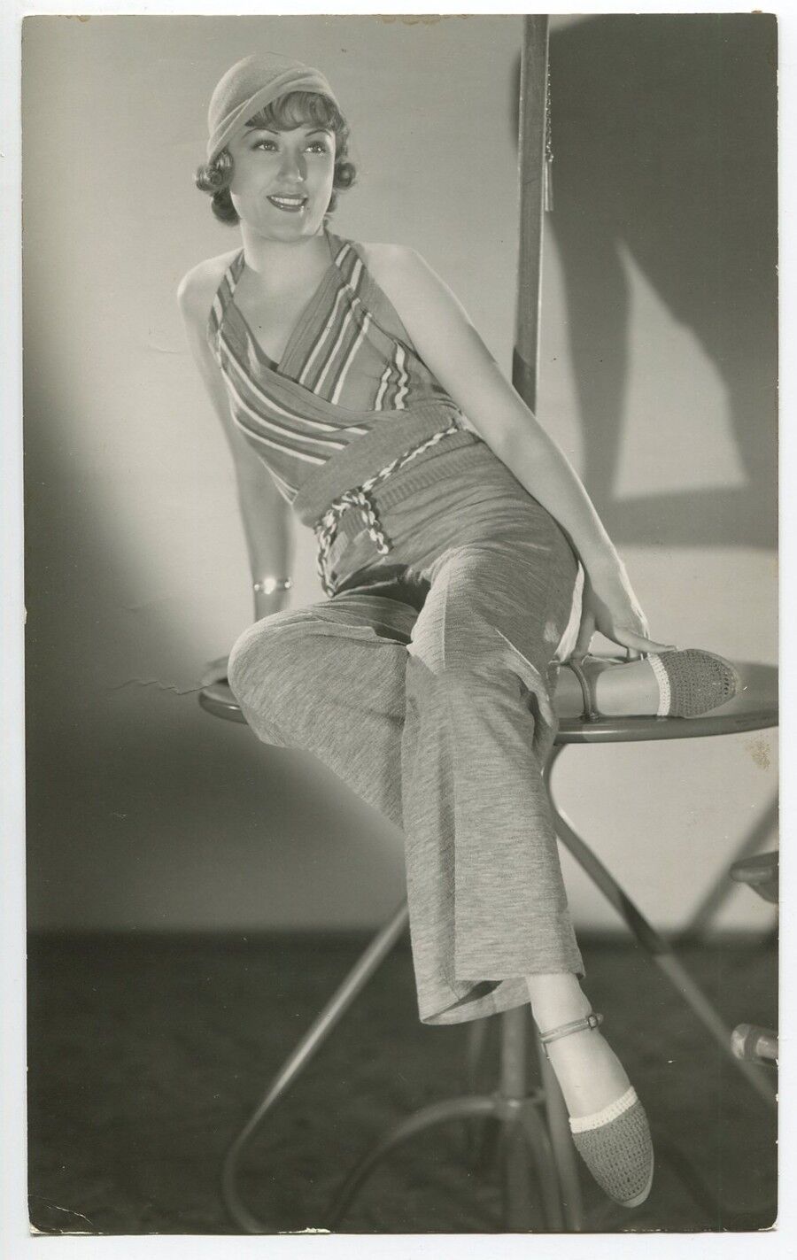 FAY WRAY Sassy Flapper Girl Pants Suit ROBERT COBURN 1928 Glamour Photo J872