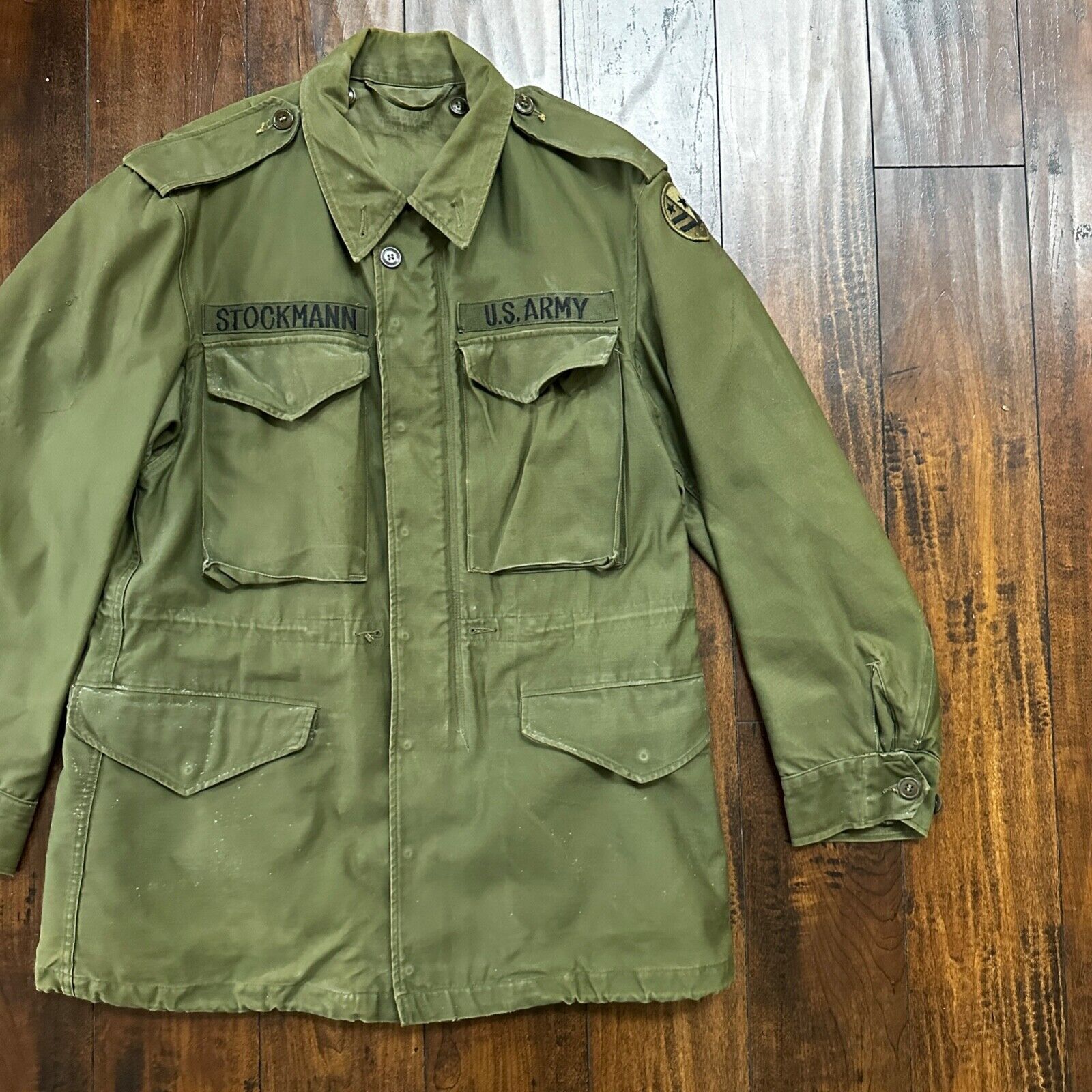 VTG 50s M-51 Field Jacket Military US Army Coat M-1951 S OG-107 WWII 1950s