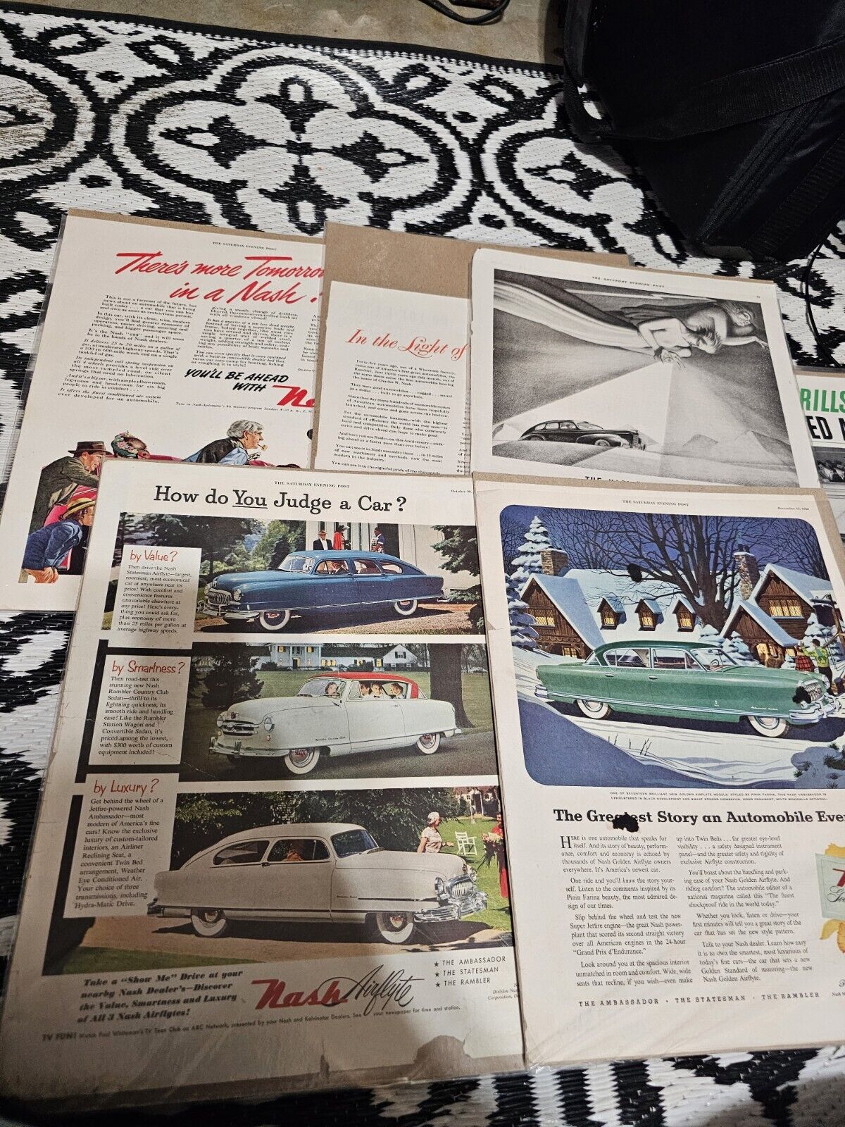 30 Nash Car Vtg 1950 Magazine Ad Prints  Automobile Kelvinator Lt1