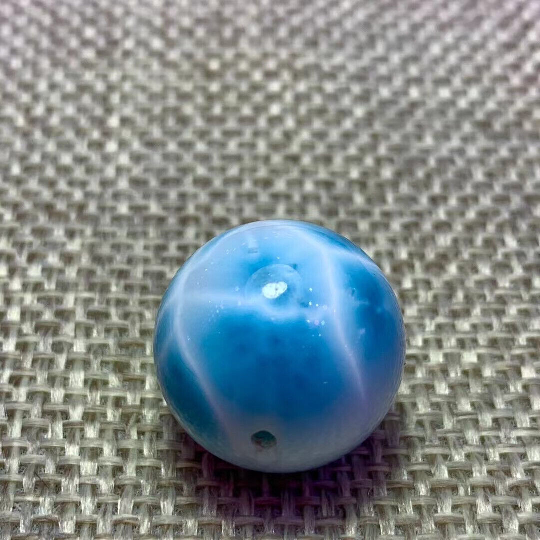 16mm Larimar Gemstone Cabochon Atlantis Stone Blue Pectolite Crystal Sphere Ball