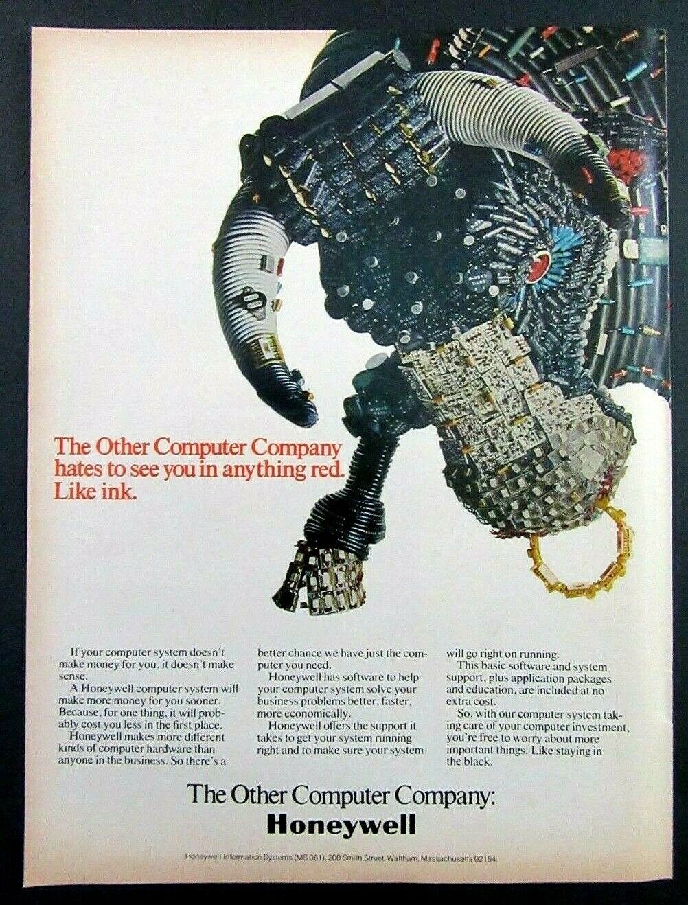 1972 HONEYWELL COMPUTER SYSTEMS Magazine Ad - The Other Computer Company