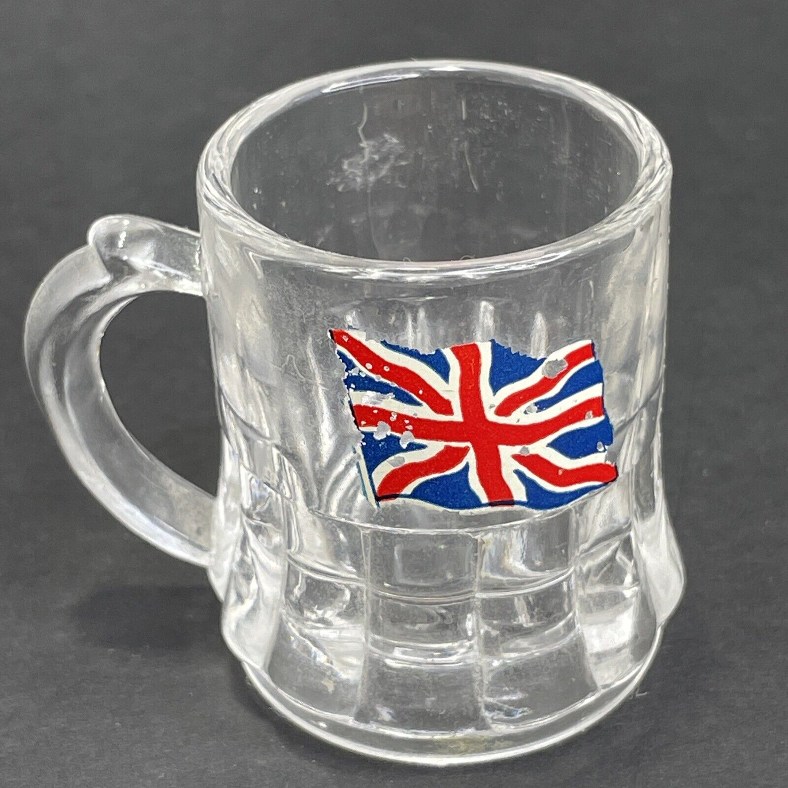 World War 2 WWII Era British Union Jack 1 oz Naval Shot Glass Vintage 1940\'s WW2