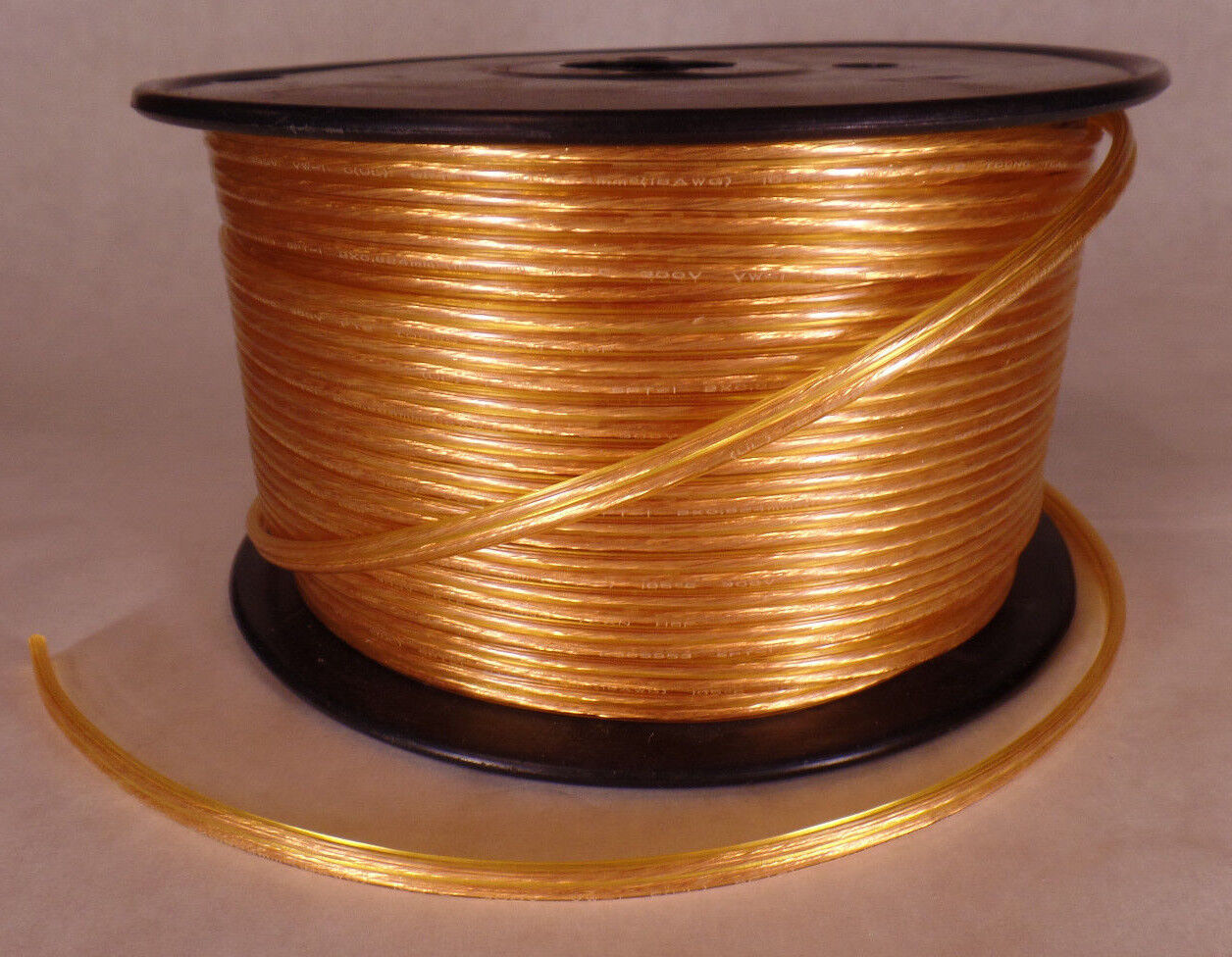 250 ft. Gold 18/2 SPT-1 U.L. Listed Parallel 2 Wire Plastic Covered Lamp Cord
