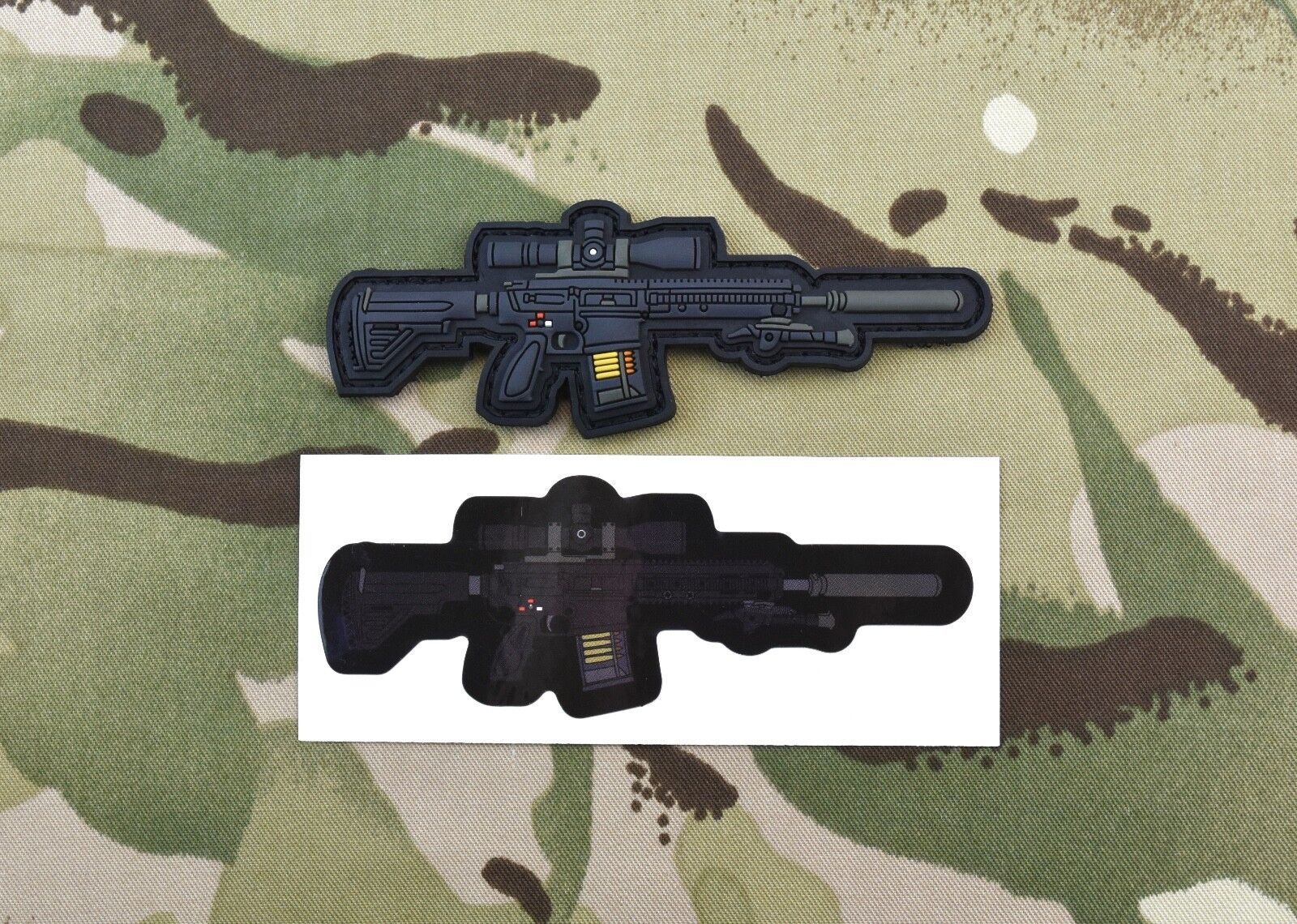 HK417 3D PVC Patch UKSF SAS SBS SFSG SRR 7.62x51 Heckler Koch H&K 417