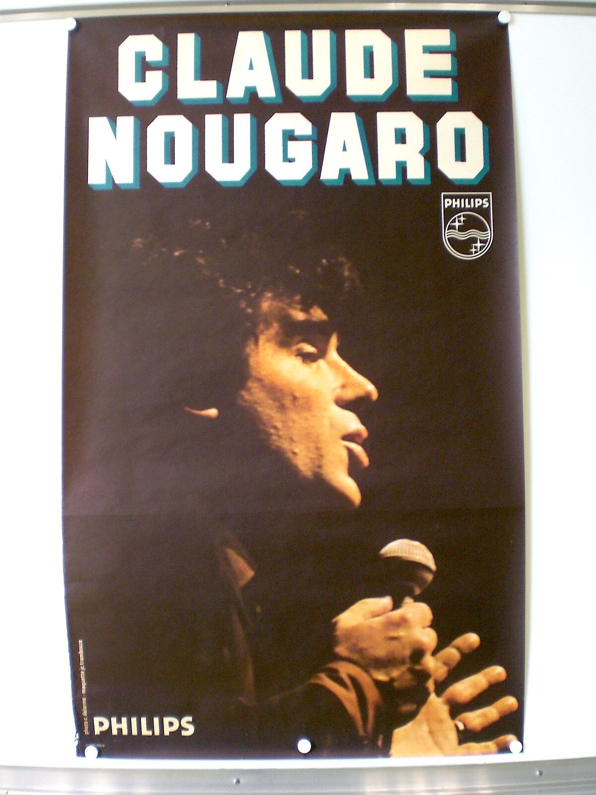 Claude Nougaro - Original Poster - 27 5/8x47 3/16in - Very Rare - Philips 1969