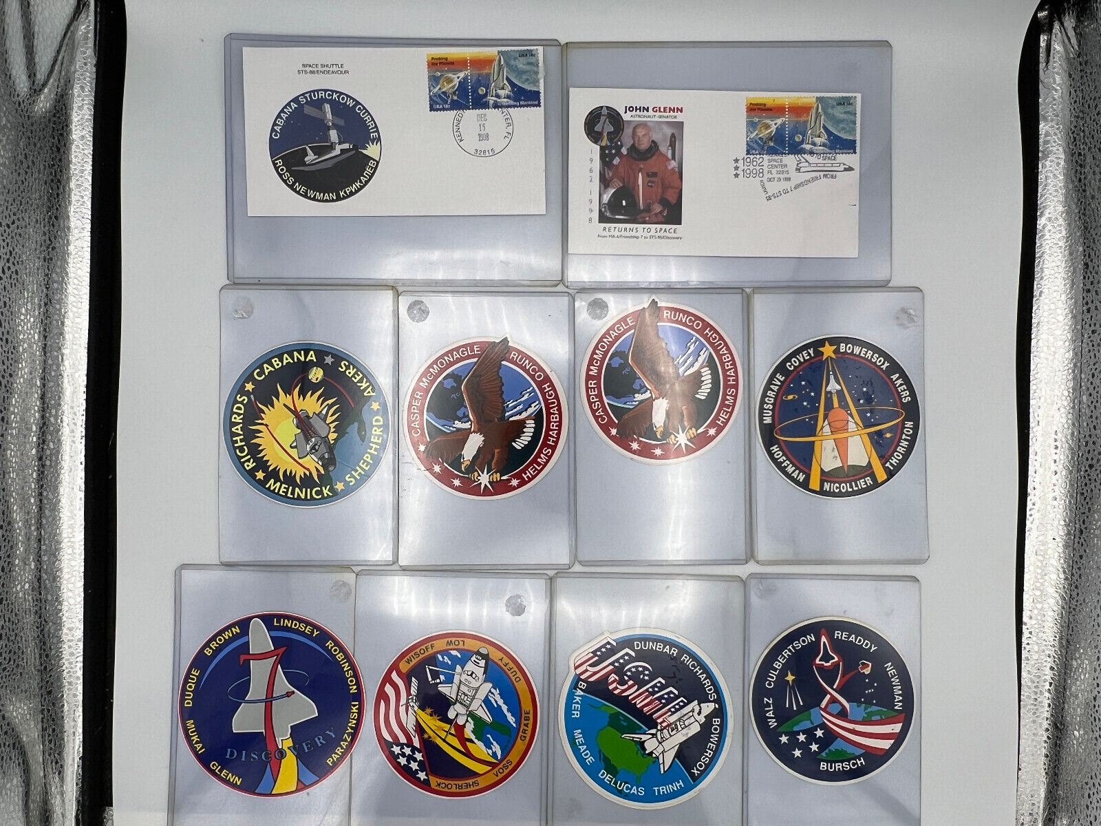 Lot of 15 NASA Decals & Space Flight Items