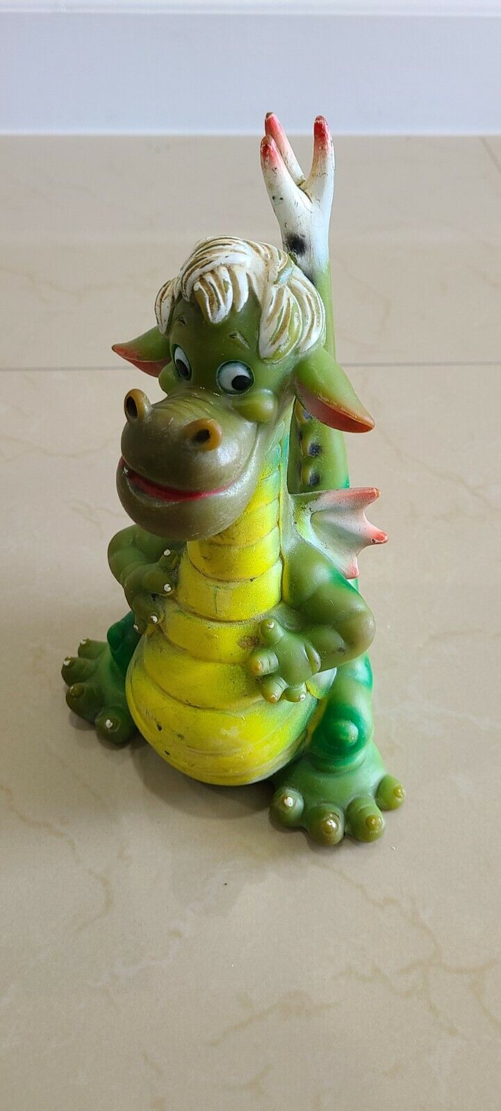 VINTAGE PETE'S DRAGON ELLIOT RUBBER TOY Disney 1977 Made in Italy