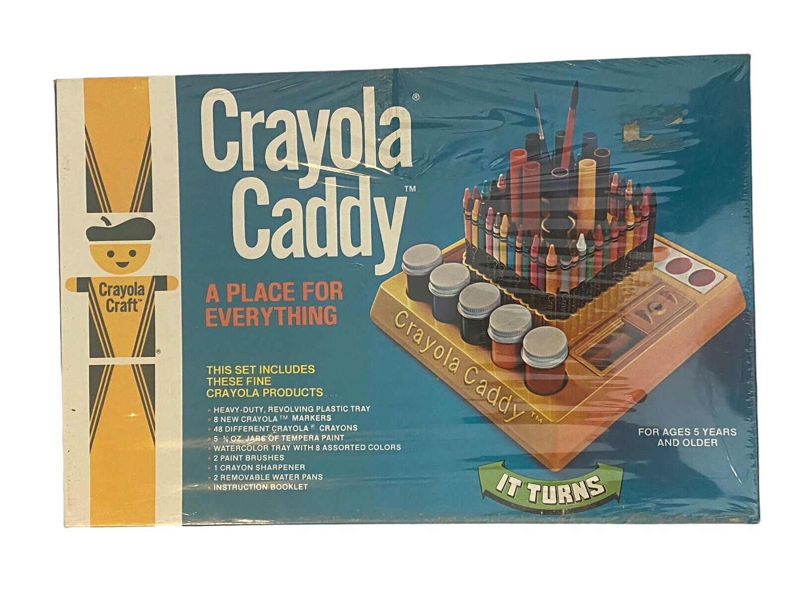 Crayola Caddy Spinning Storage Binney Smith 1978 Factory Sealed 5510 New Vtg