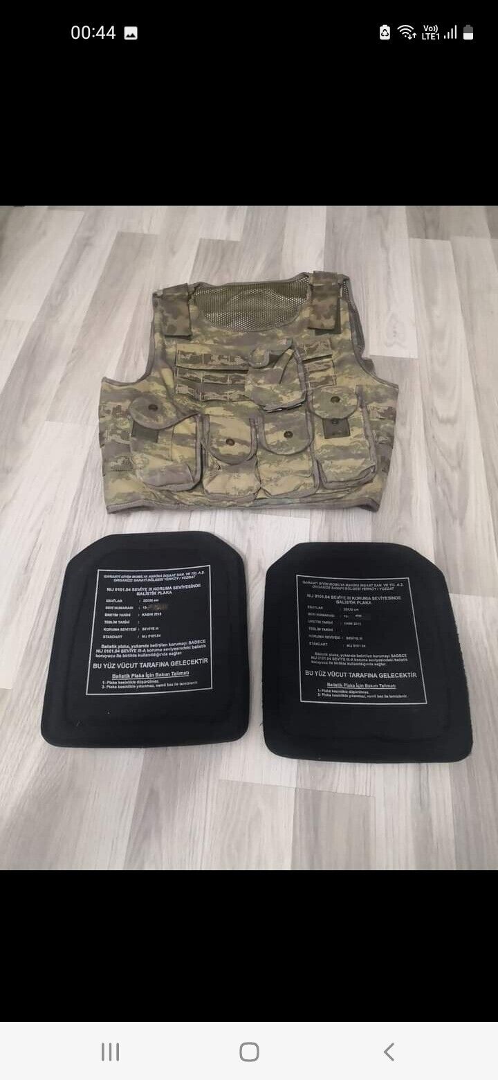Turkish Army  utility Vest Military Vest plate carrier assault vest w plates