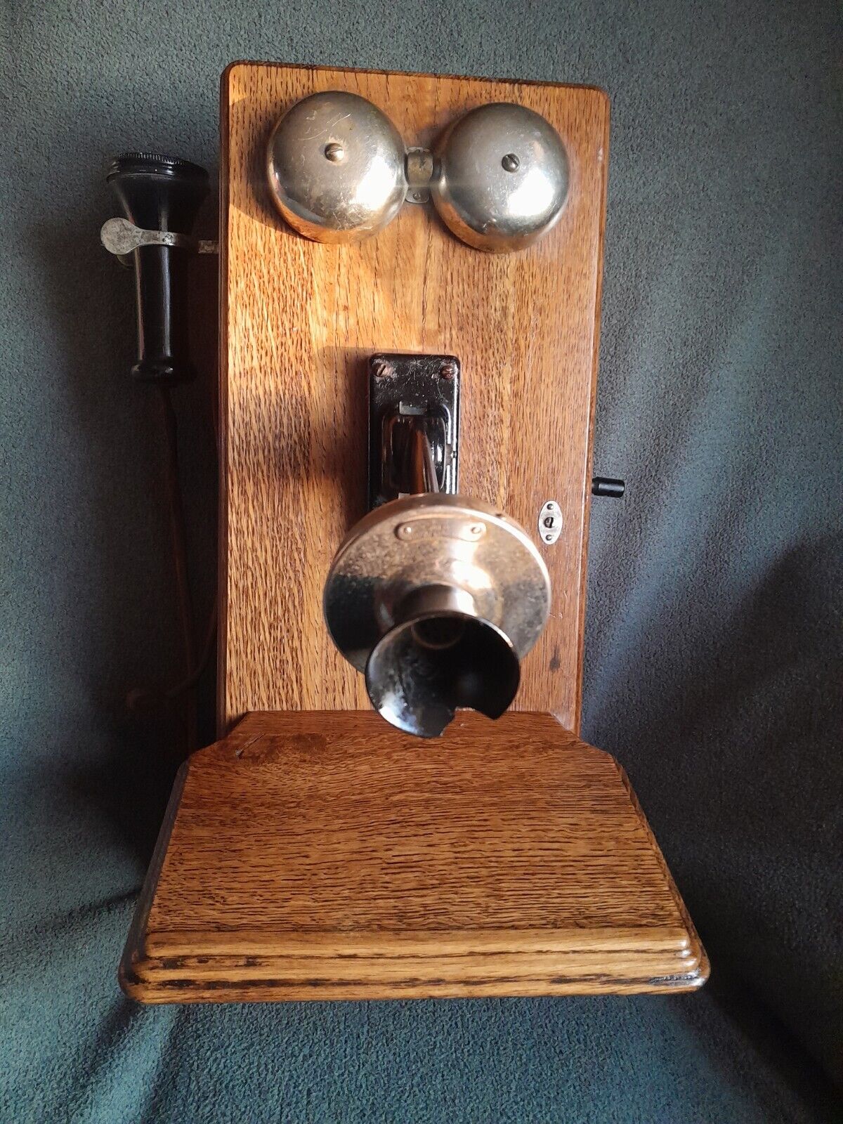 Antique 1913 Western Electric 353W Phone Gorgeous Cabinet/Complete W/Mechanicals