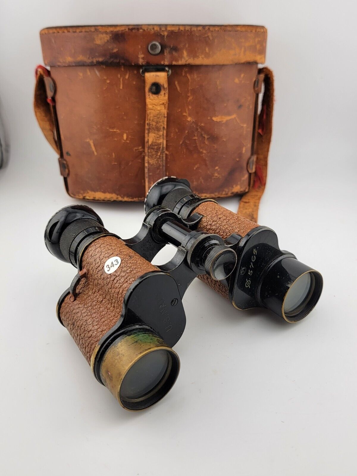 Rare Antique WWI US Navy Marine Binoculars Bausch and Lomb Prism Stereo 6x30 WW1