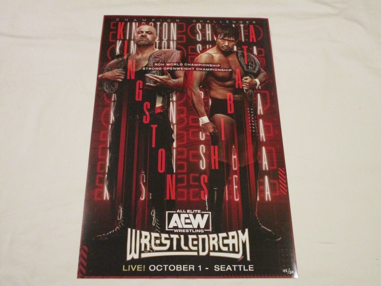 AEW All Elite Wrestling Eddie Kingston Katsuyori Shibata Wrestle Dream 45/50