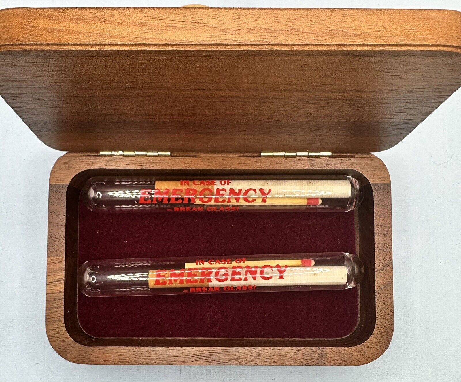 Winston 40th Anniversary Break In Case Of Emergency Wooden Box Gift Set Rare