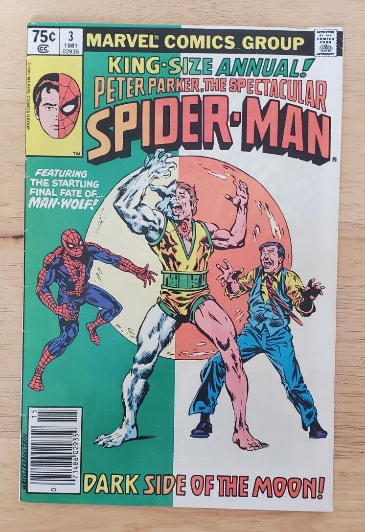 Spectacular Spider-Man Annual Vol 1 Issue 3 Vintage Man-Wolf Marvel Comics 1981
