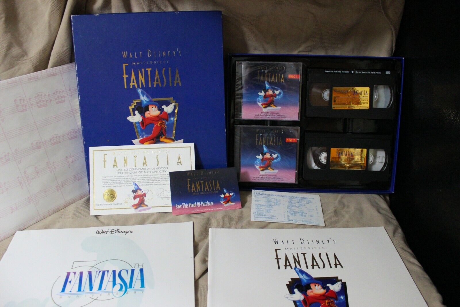 Walt Disney\'s Masterpiece Fantasia Exclusive Deluxe Edition VHS