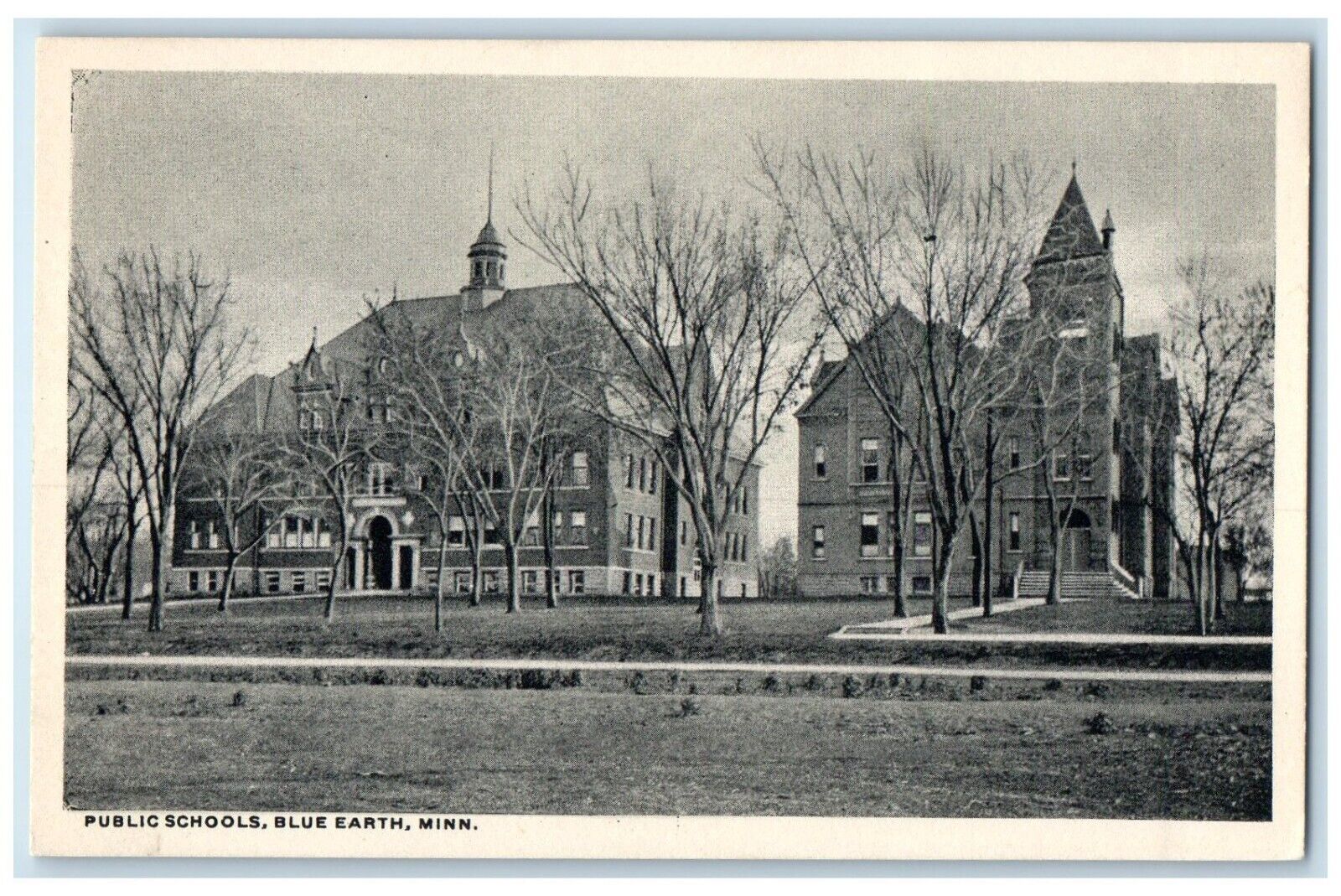 c1910\'s Public Schools Buildings Blue Earth Minnesota MN Antique Postcard