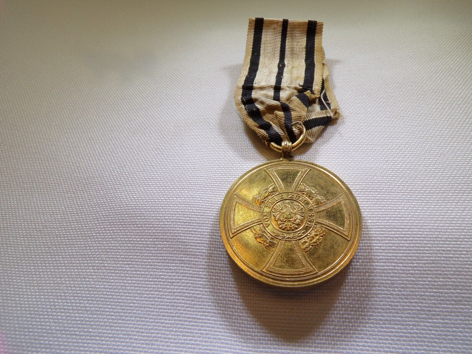 Prussia Hohenzollern Medal for 1848-1849 Campaign & Original Ribbon (3795)