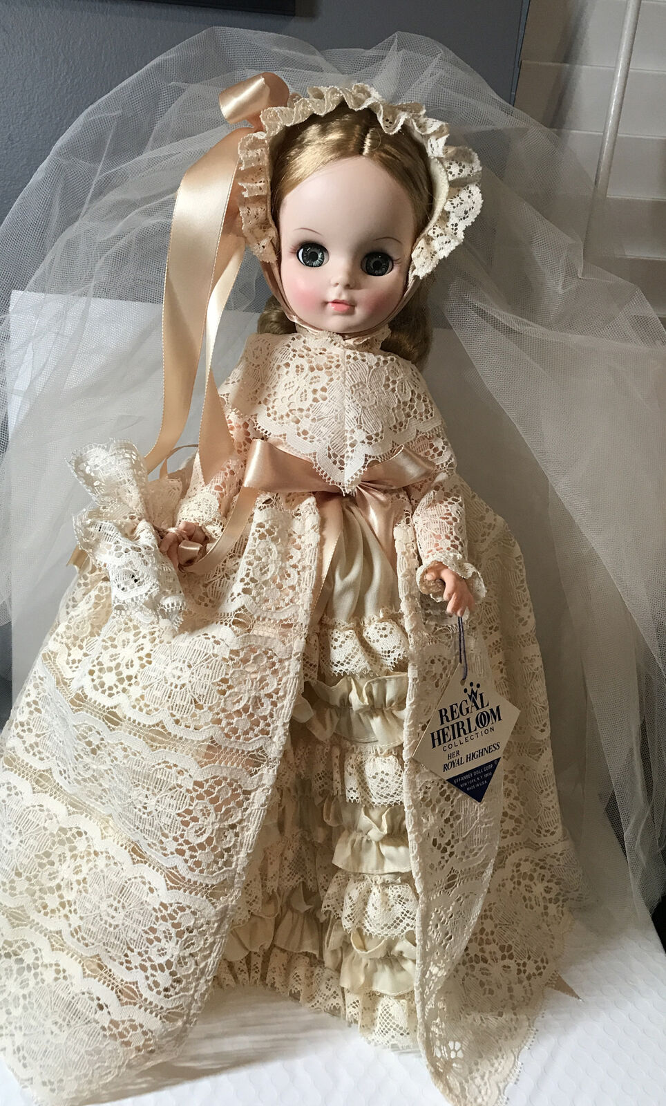 Effanbee Doll Corp.-Regal Heirloom Collection-Her Royal Highness W/Stand 