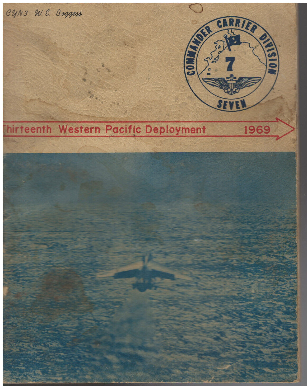 1969 thirteenth  Western Pacific Deployment commander carrier division 7