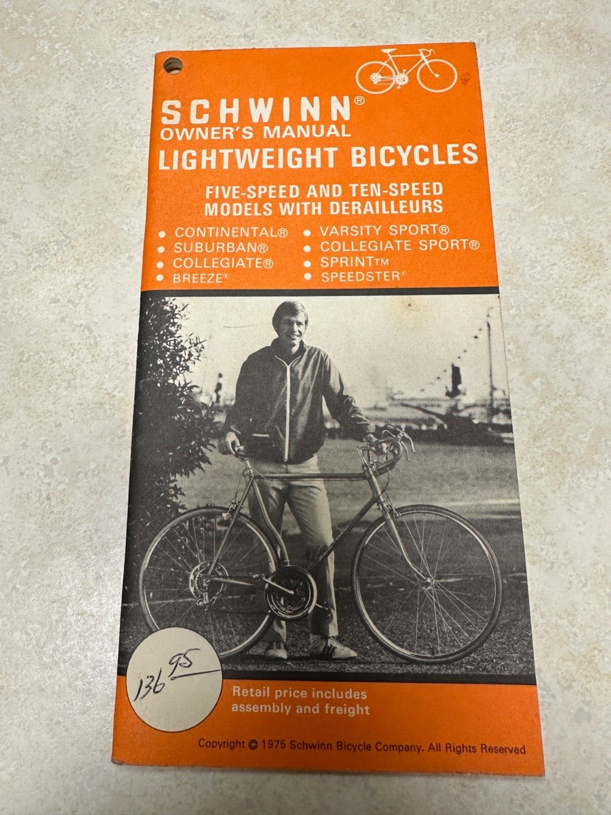 1975 Schwinn Bicycle Owner’s Manual