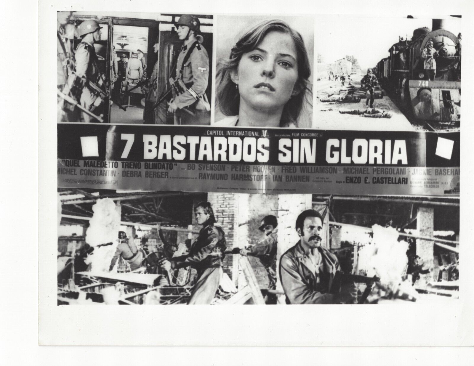 Inglorious Bastards~7 Bastardos Sin Gloria~Debra Berger~Spanish Press Photo~1978