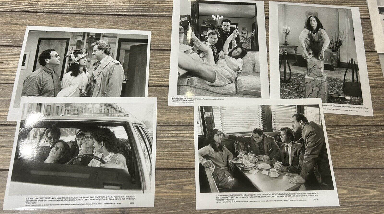Vintage Second Sight Movie Press Release Photos Set of 5 8x10 Black White