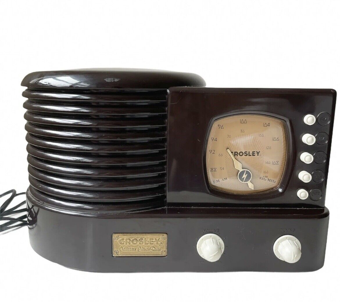 Crosley CR-1 Collector's Edition AM/FM Radio w/ Cassette Player Brown 4631