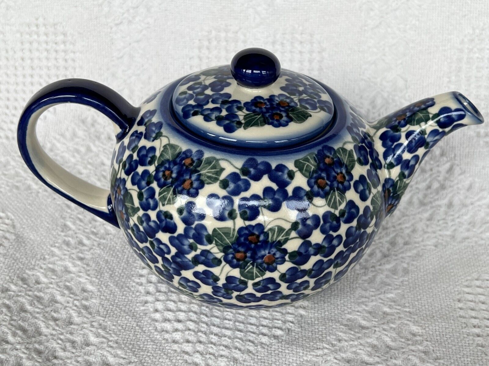 Polish Pottery - Teapot  - Boleslawiec - UNIKAT -NEW - Hand Painted