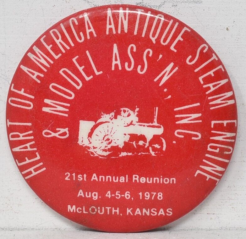 1978 Heart Of America Antique Steam Engine Thresher Model Meet McLouth Kansas
