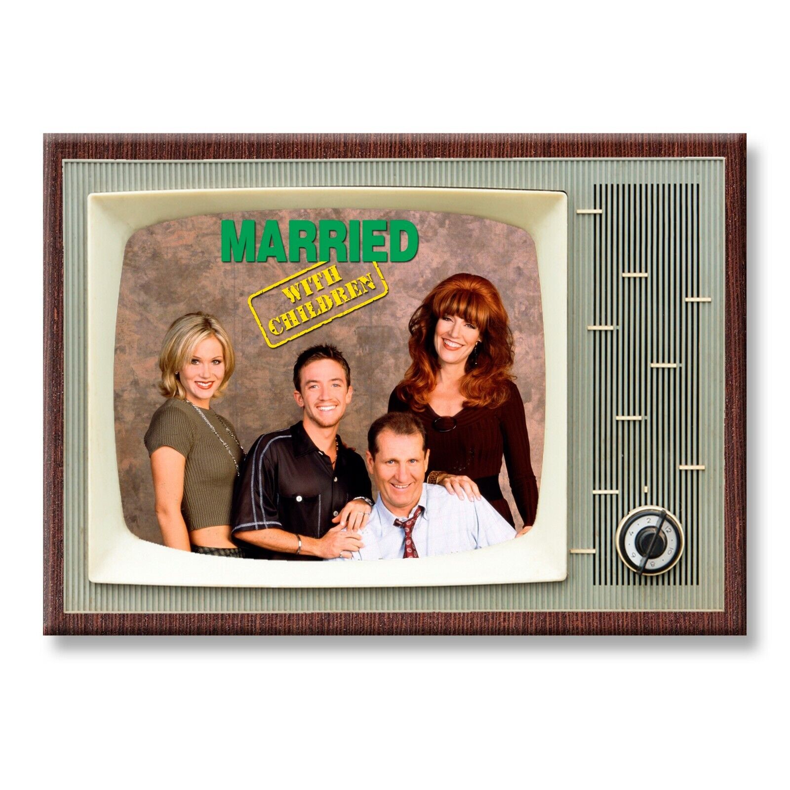 MARRIED WITH CHILDREN TV Show Classic TV 3.5 inches x 2.5 inches FRIDGE MAGNET