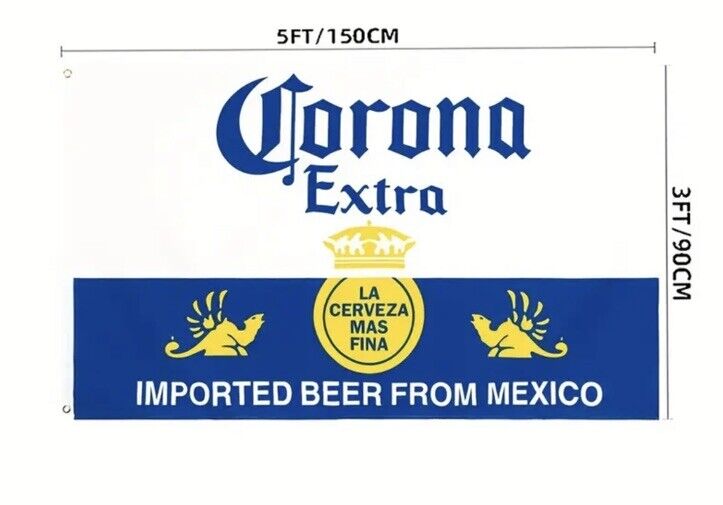 3\' x 5\' Corona Extra Beer Flag/Banner Bar Man Cave Frat Party
