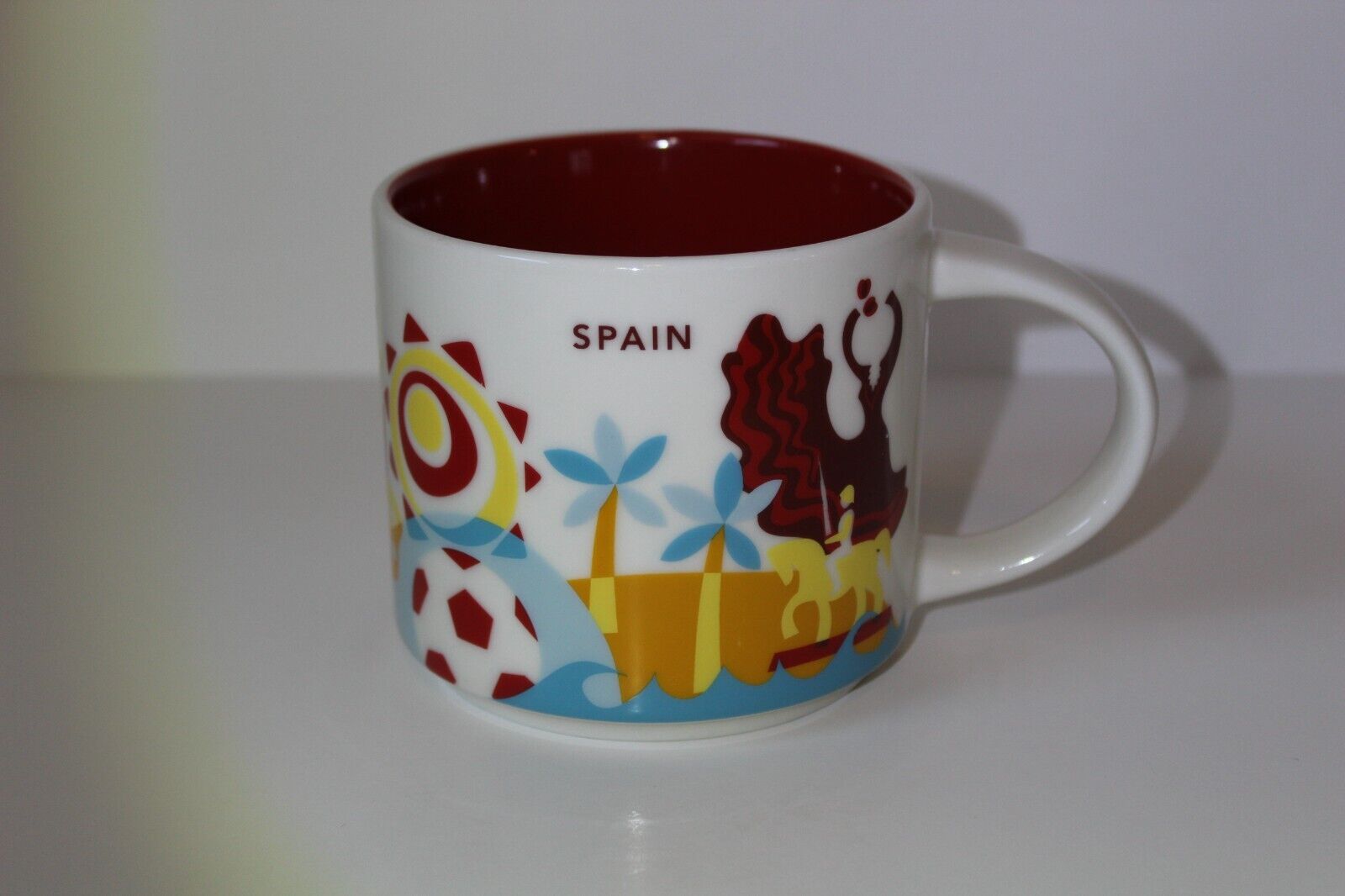 Starbucks 2018 You Are Here Collection Spain 14 oz Ceramic Coffee Mug