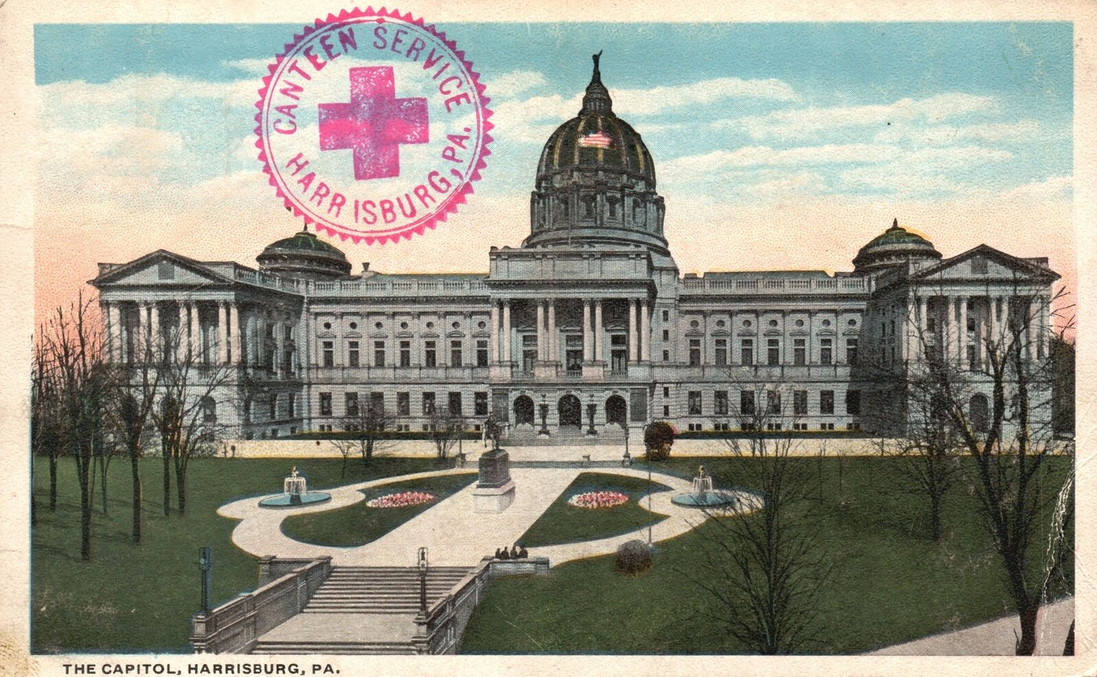 Vintage Postcard 1920\'s The State Capitol Building Harrisburg Pennsylvania PA