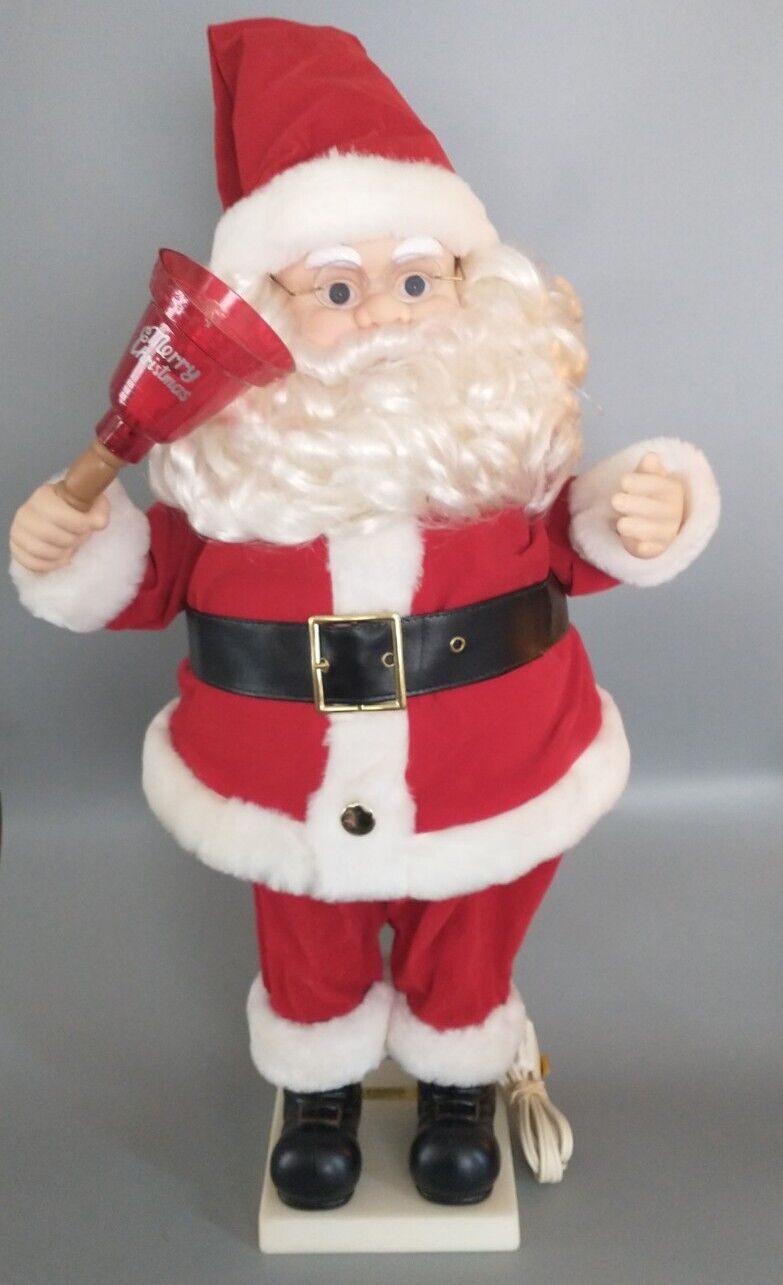 Telco Creations Christmas Motionette Santa Candle Bell 26