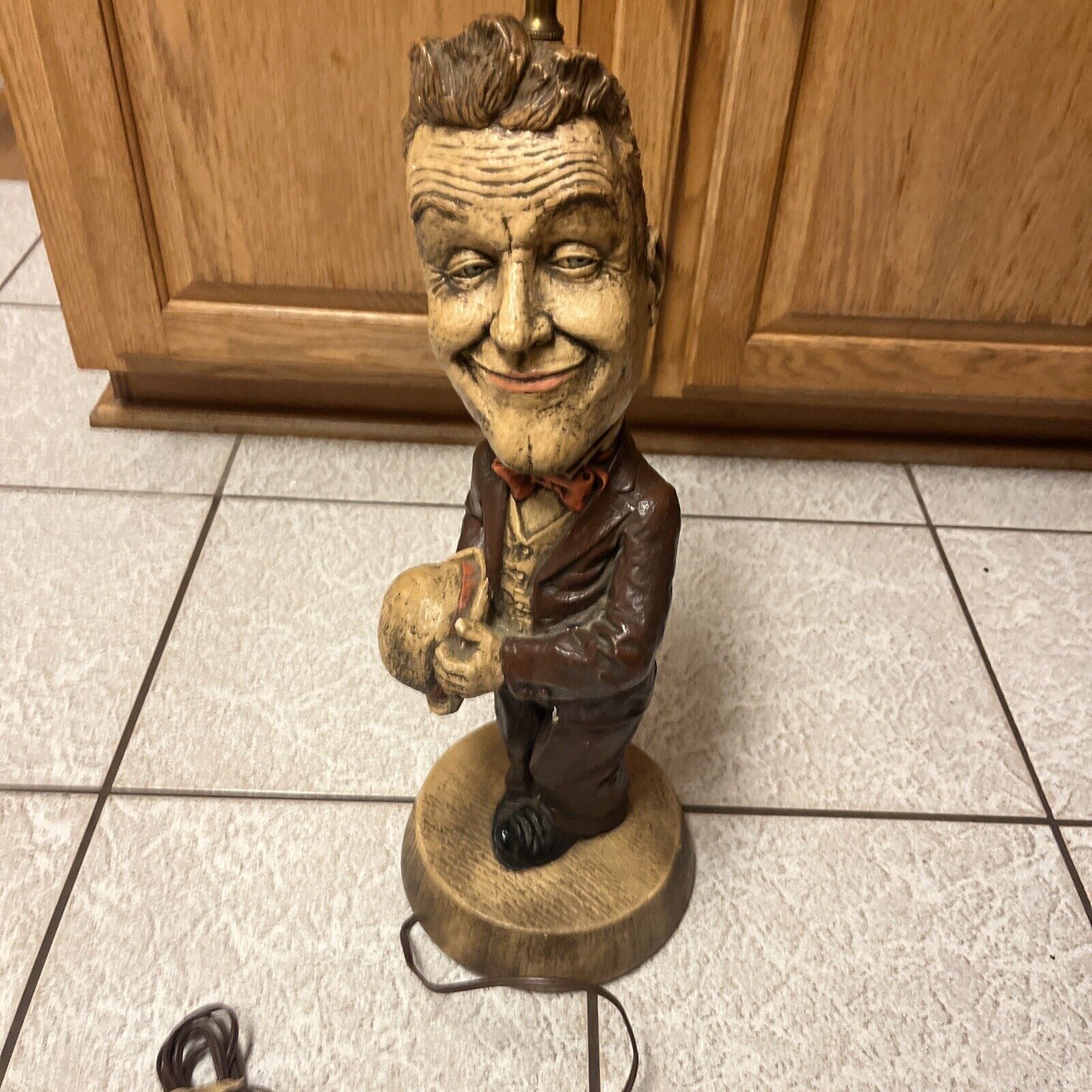 Stan Laurel Lamp -Laurel And Hardy In Working Condition Bar Lamp