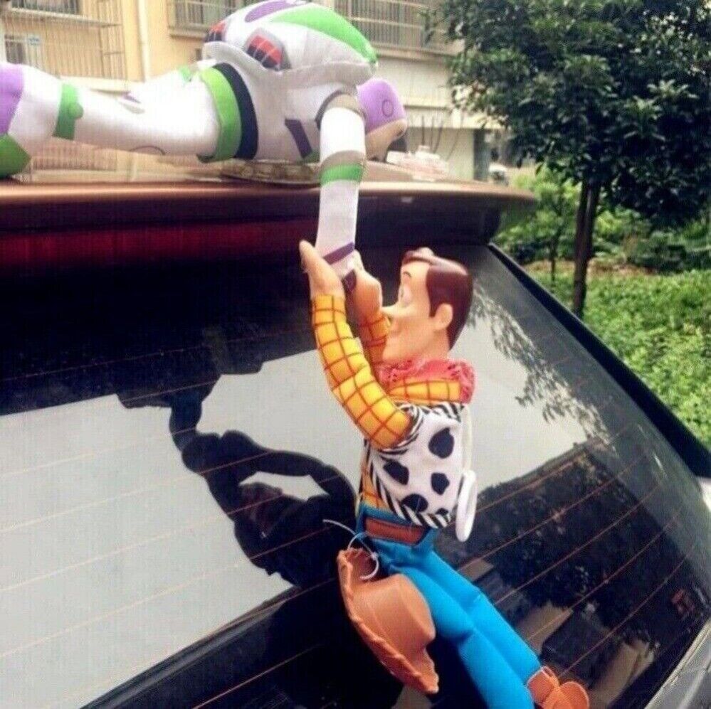New Hanging Toy Story Buzz Lightyear Saves Sherif Woody Car Dolls Exterior Decor