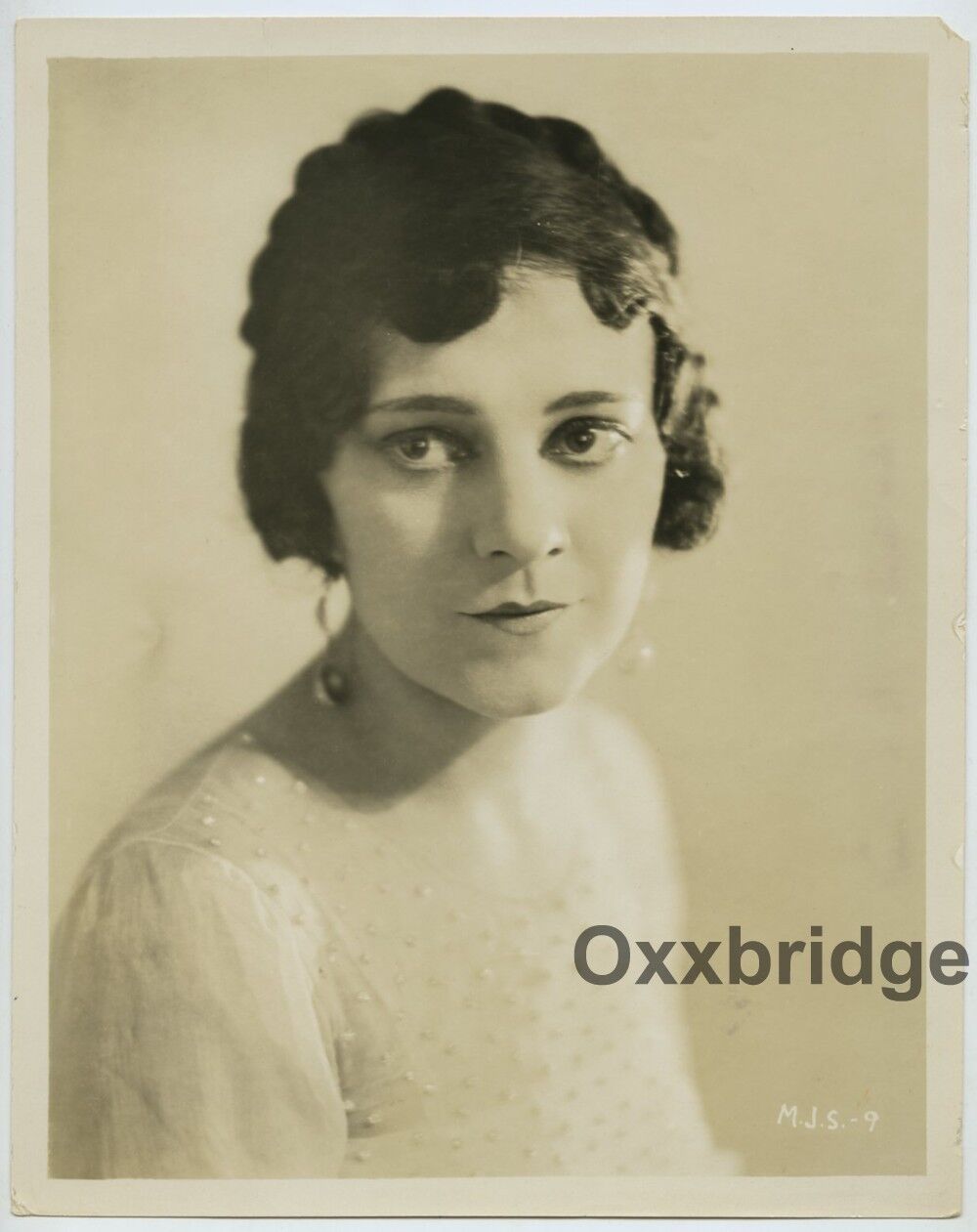 MABEL JULIENNE SCOTT Portrait Silent Film Actress 1917 Flapper Girl Photo J4003